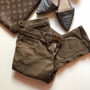 JBrand olive skinnies. Barely worn